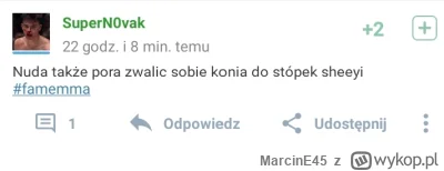 MarcinE45 - @SuperN0vak serio walisz konia do kopyt transa?