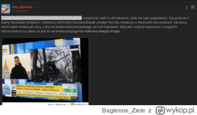 Bagienne_Ziele - Polecam częściej nazywać roSSjan terrorystami, jak widać biedne kaca...