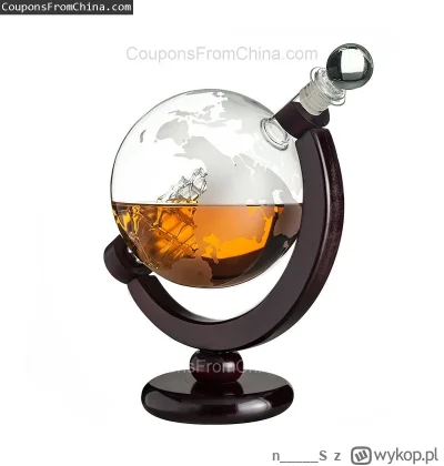 n____S - ❗ 850ml Glass Decanter Globe Liquor Whiskey Bottle
〽️ Cena: 13.99 USD - Bard...