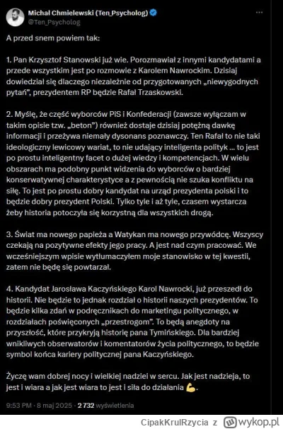 CipakKrulRzycia - #debata #kanalzero #trzaskowski #stanowski #polityka
sam bym lepiej...