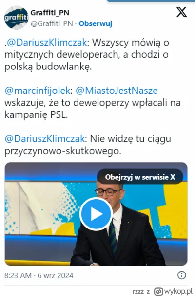 rzzz - picrel

Czyli poseł PSL Klimczak mówi, że kredo 0 nie jest po to żeby pomagać ...