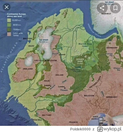 Poldek0000 - #mapporn 
Zaledwie 6500 lat temu można było przejść suchą stopa do UK pr...