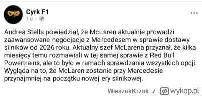 WieszakKrzak - Kiedy całe środowisko F1 śmieje się z Ferrari, McLaren wychodzi i mówi...