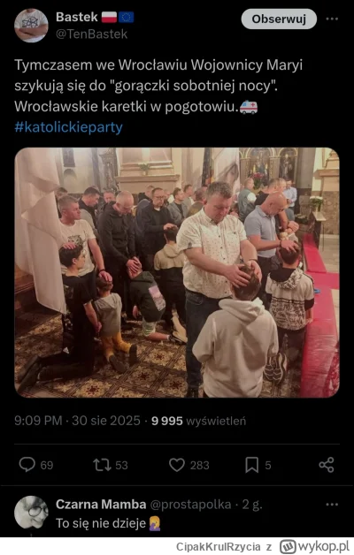 CipakKrulRzycia - #polska #bekazkatoli #niewiemcootymmyslec