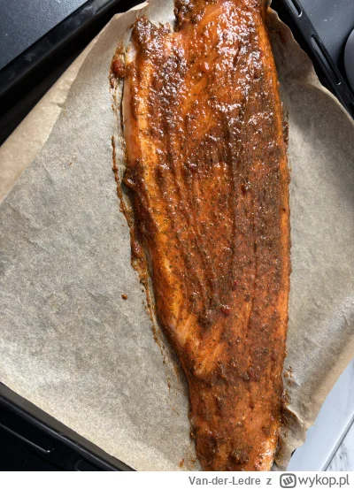 Van-der-Ledre - Taki oto potężny łosoś jest dziś robiony na obiad. #przegryw