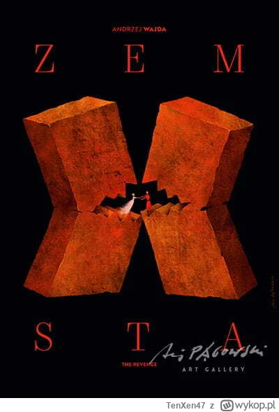 TenXen47 - Plakat filmu ,,Zemsta" Wajdy z 2002 r.
#film #filmy #plakatyfilmowe