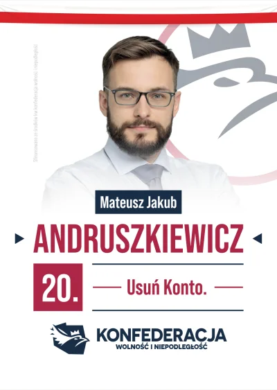 MateuszJakubAndruszkiewicz - #andruszkiewicz #konfederacja #4konserwy 

JAWNE Żebrani...