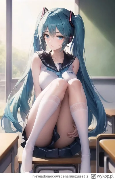 niewiadomocowscenariuszujest - #randomanimeshit #vocaloid #hatsunemiku #anime #school...