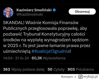 Kempes - #polityka #prawo #bekazpisu #bekazlewactwa #tklive #heheszki 

Słychać wycie...