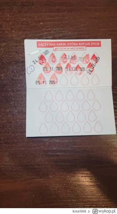 knur666 - 45 351 - 450 = 44 901
Data donacji - 05.11.2025
Rodzaj donacji - krew pełna...