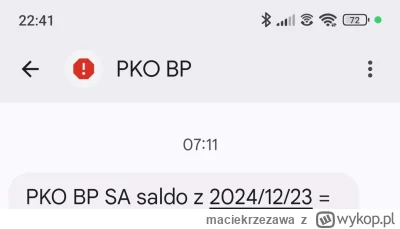 maciekrzezawa - Czemu SMS-y z PKO BP przychodzą z taką ikona, jakby to był SPAM? Tele...