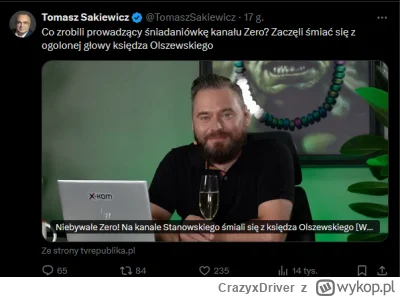 CrazyxDriver - #kanalzero Strasznie pisowski jest ludzie ja nie mogę. Zbijają tematy ...