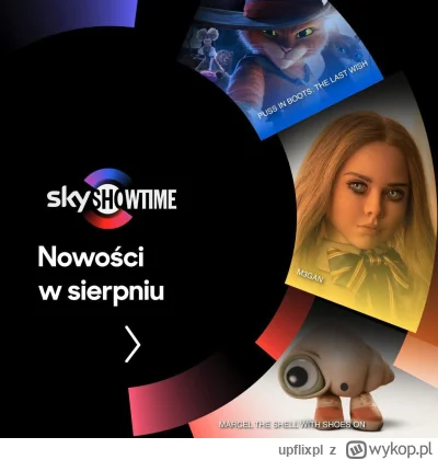 upflixpl - Sierpień w SkyShowtime | M3GAN oraz Marcel Muszelka w różowych bucikach ju...