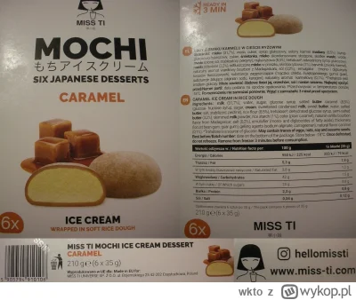 wkto - #listaproduktow
#lodyciastko #mochi caramel Miss Ti
aktualny skład. Producent:...