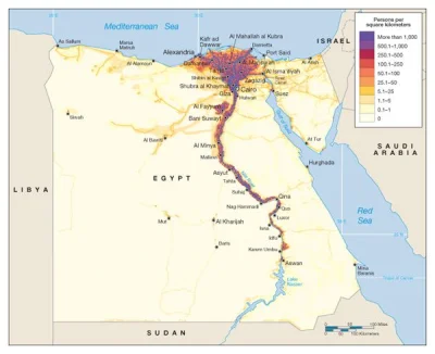 Uuroboros - Prawdziwa mapa egiptu pokazująca zagęszczenie populacji tego kraju.
Tak n...