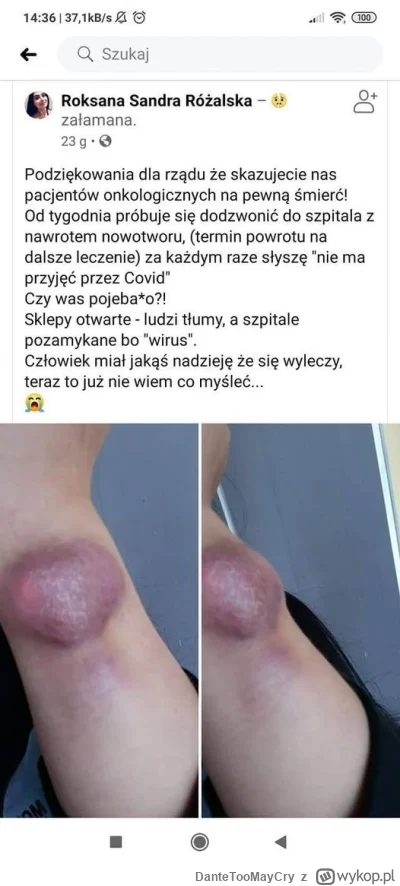 DanteTooMayCry - @czemu_____:  xD, ale fikołki. Brak leczenia to fakt znany od począt...