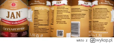 wkto - #listaproduktow
#wodamineralna Jan #wodajan
aktualny skład oraz producent: Kry...