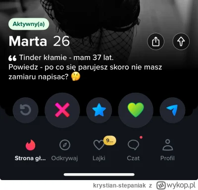 krystian-stepaniak - To tinder kłamie nie ona ( ͡° ͜ʖ ͡°)
#p0lka #tinder #logikarozow...