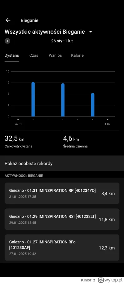 Kinior - 47 479,79 - 32,54 = 47 447,25

Suma biegów z tygodnia.

#sztafeta

Skrypt | ...