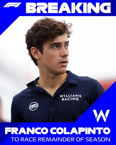 mr_hardy - Franco Colapinto awansuje z F2 i zastąpi Logana

#f1 #formula1 #f2