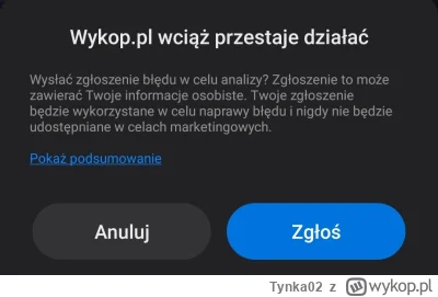 Tynka02 - wersja mobilna stabilnie xd
ps. kiedy koniec beta testów, czy tam na jakim ...