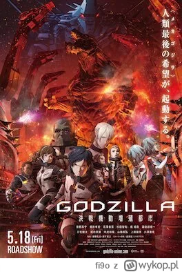 fi9o - Numer trzydzieści cztery. 

Godzilla: City on the Edge of Battle 2018 r.
Ponow...
