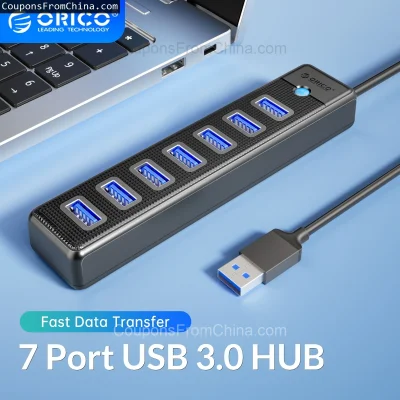 n____S - ❗ ORICO USB3.0 HUB 7 Ports
〽️ Cena: 9.30 USD (dotąd najniższa w historii: 9....