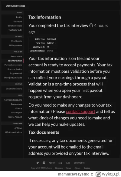 mamniciwszystko - Ktoś ma pojęcie, czy ten "wywiad podatkowy" na itch.io może przejść...
