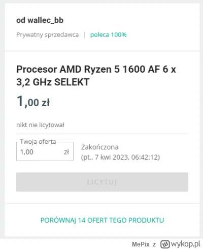 MePix - @dwal: Allegro pokazuje, że nikt nie licytował

@wacek_1984