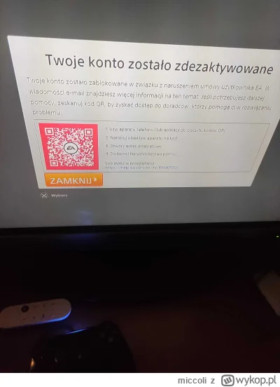 miccoli - nic nie zrobilem. Nie zwyzwywalem nikogo, nie kupuje zadnych monet. Kod qr ...