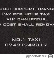 jacek-derek - patus to oczywiście taksiarz