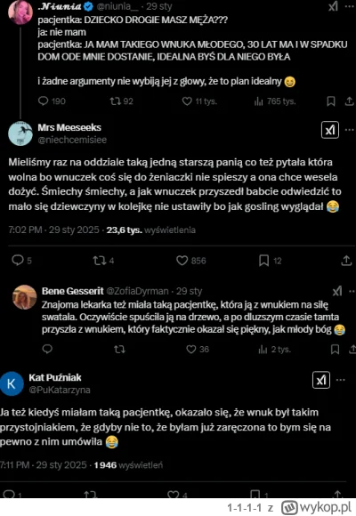 1-1-1-1 - Ale oni musieli trafiać na wnuczków z charakterem xD

#blackpill #p0lka #re...