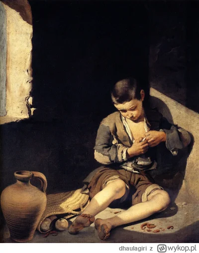 dhaulagiri - Bartolome Esteban Murillo
Mały żebrak 

#sztuka #art #obrazy #malarstwo