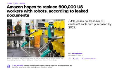 subzero1 - „The New York Times” donosi, że Amazon ma nadzieję, że jego roboty zastąpi...