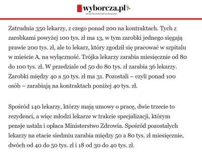 Nighthuntero - @VaizardOmbre: Nigdzie w europie lekarze nie mają tak dobrych zarobków...