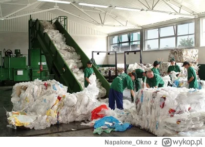 Napalone_Okno - Chłop też znalazł ofertę pracy a mianowicie sortowanie foli do recykl...