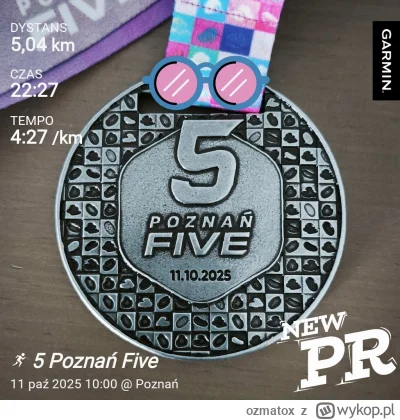 ozmatox - 9 351,31 - 5,04 = 9 346,27

5 Poznań Five 
New PR 5km 00:22:23 
( ͡°( ͡° ...