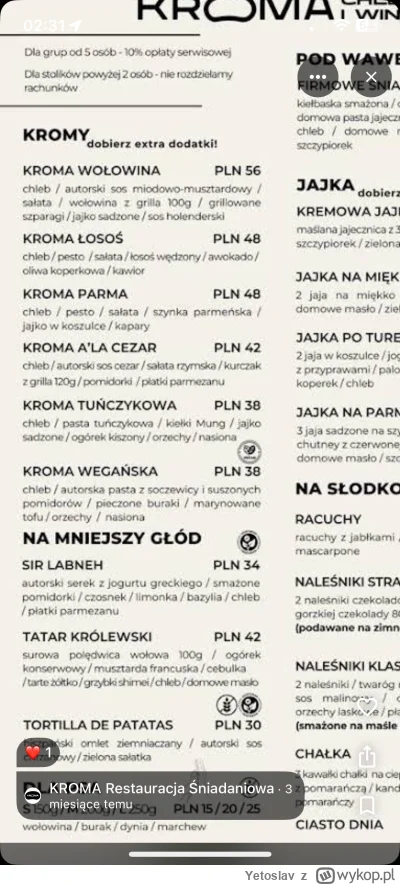 Yetoslav - @juz_usma w Krakowie na przykład sprzedają kromkę chleba za 50 zł :)