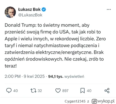 Cygan12345 - No dawaj mordo, przenoś firmę! Spróbuj Ameryki, bo różne som
#polityka