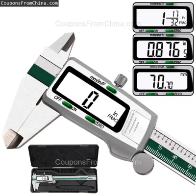 n____S - ❗ 150mm Stainless Steel LCD Digital Caliper
〽️ Cena: 9.99 USD (dotąd najniżs...