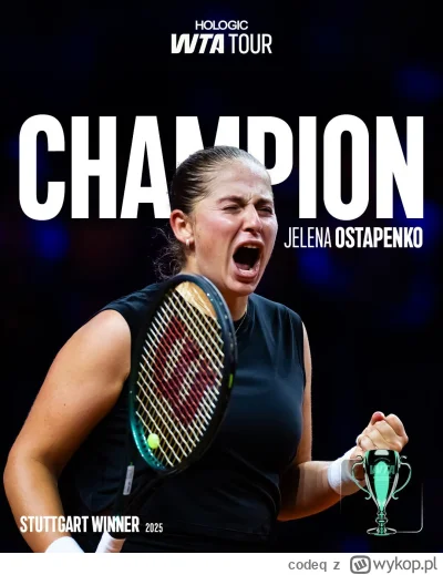 codeq - Ostapenko pokonuje Sabalenke w finale 
6:4 6:1

#tenis