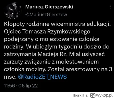Thorkill - @Stachuaktoprzytelefonie: Pedofili z Po związanych ze środowskiem LGBT nie...