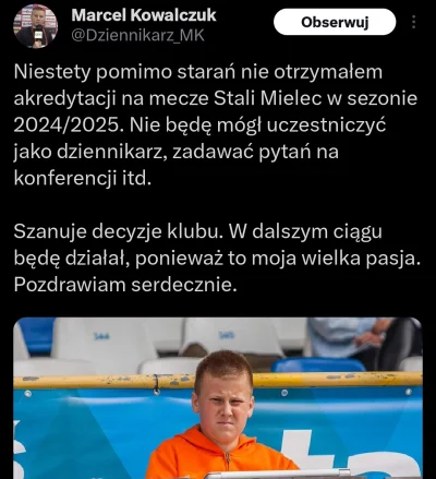 WykopowyInterlokutor - Ale świnstwo ze strony Stali Mielec
#stalmielec #ekstraklasa #...