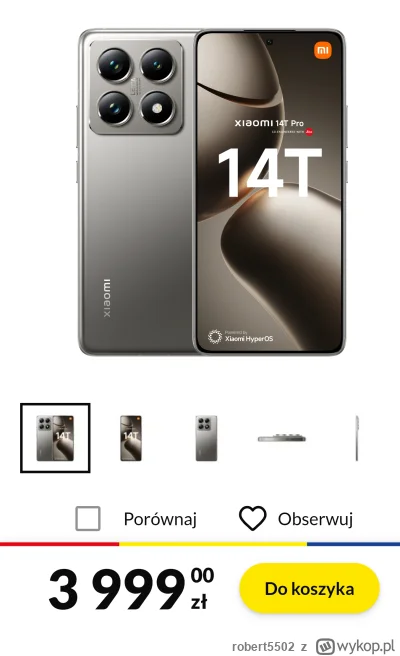 robert5502 - Warto kupić to szaolin 14 te? Czy czekać aż opuszczo cenę?
#smartfony #p...