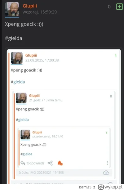 bar125 - xpeng goat -7.34% koniec imprezy ( ͡° ͜ʖ ͡°)
#gielda