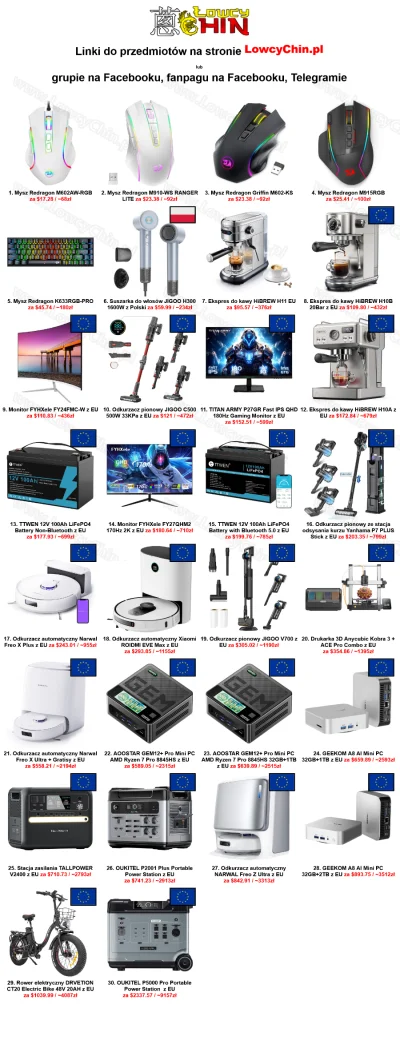 LowcyChin - Cześć, poniżej w tagu #lowcychin prezentuję ciekawe kupony i promocje do ...