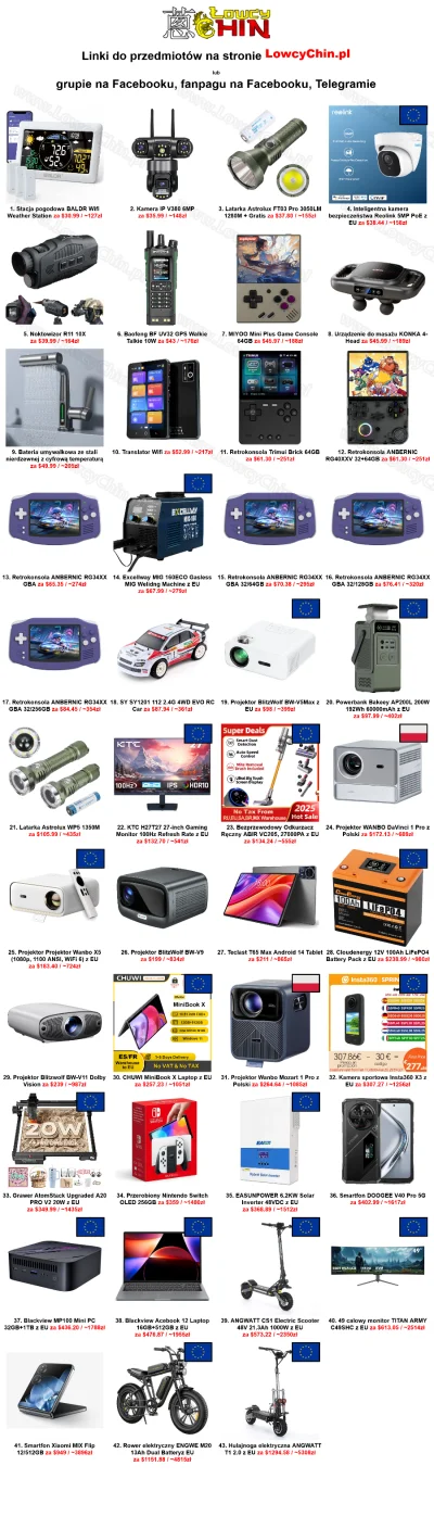 LowcyChin - Cześć, poniżej w tagu #lowcychin prezentuję ciekawe kupony i promocje do ...