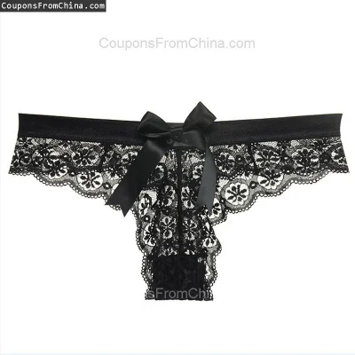 n____S - ❗ CINOON Sexy LaceThong Bow Panties
〽️ Cena: 2.13 USD (dotąd najniższa w his...