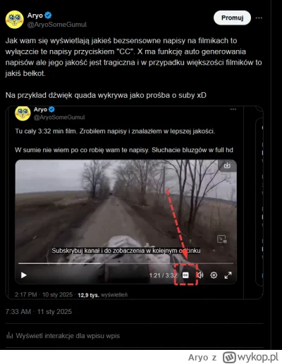 Aryo - Ważna uwaga co do filmików umieszczanych na X.

#aryoconcent