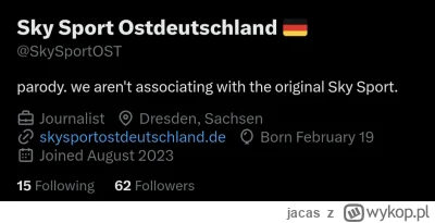 jacas - @hawajz: 62 followersów, faktycznie całe Niemcy o tym huczą
